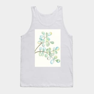 Watercolor Leaves Tank Top